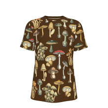  A Study of Mushrooms All-Over Print 100% Cotton T-Shirt