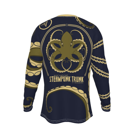 Steampunk Octopus All-Over Print Long Sleeve T-Shirt