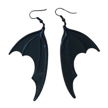  Black Bat Wing Earrings