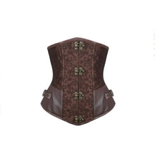  Brown Clasp Underbust Side Buckle Corset