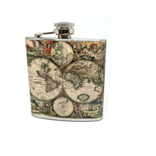  Stainless Steel 6oz Flask - The Old World