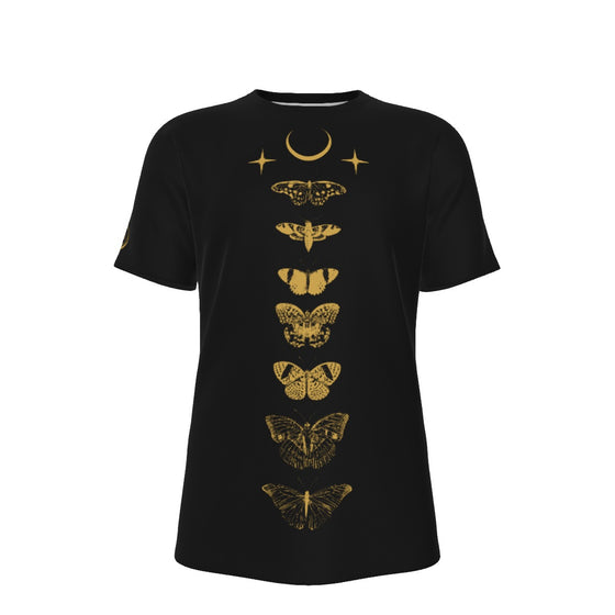 Moths Chasing The Moon All-Over Print 100% Cotton T-Shirt