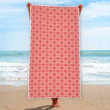  Castillo de san Marcos Mid Century Pattern Beach Towel