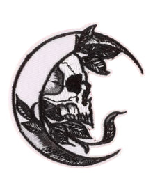  Crescent Moon Skull Patch