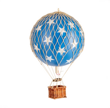  Hot Air Balloon Blue Stars Small