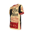 Chat Noir All Over Print 100% Cotton T-Shirt