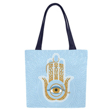  Hand of Fatima Allover Print Tote Bag