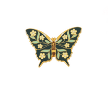  Flowered Butterfly Tack Pin
