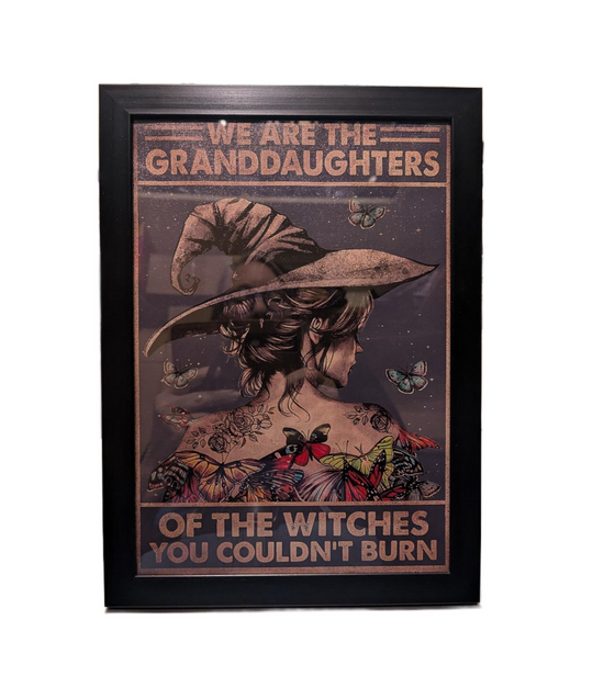 Granddaughters Framed Canvas