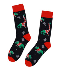  Christmas Dinosaur Socks