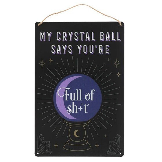 Crystal Ball Tin Sign
