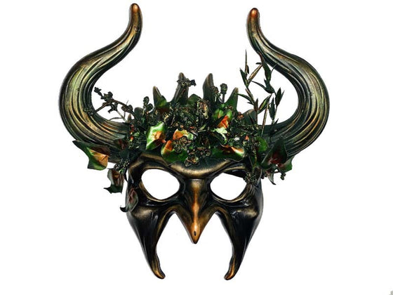 Horned Forest Demon Mask
