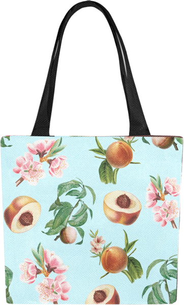 Peaches and Blossoms Tote