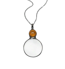  Round Magnifying Glass Necklace