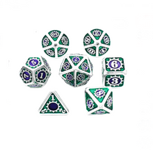  Blue and Green Steampunk Dice