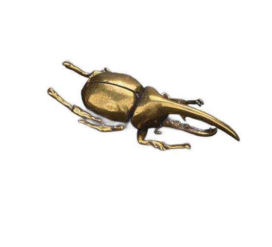 Brass Beetle Decor