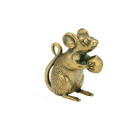 Brass Mouse Decor