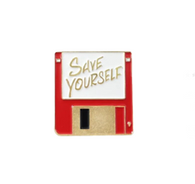  Save Yourself Disc Tack Pin