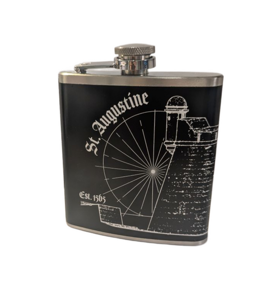 Stainless Steel Flask-St Augustine Fort Schemtic