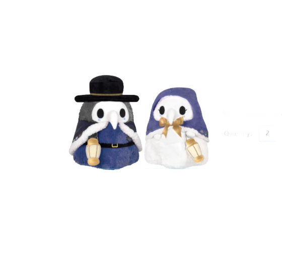 Frosty Plague Doctor and Nurse Squishable Plush