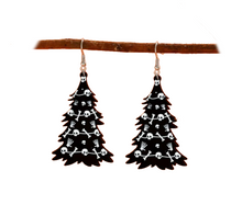  Gothic Christmas Tree Earrings