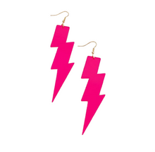  Lightning Bolt Earrings Pink