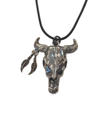  Longhorn Steer Skull Necklace