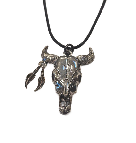 Longhorn Steer Skull Necklace