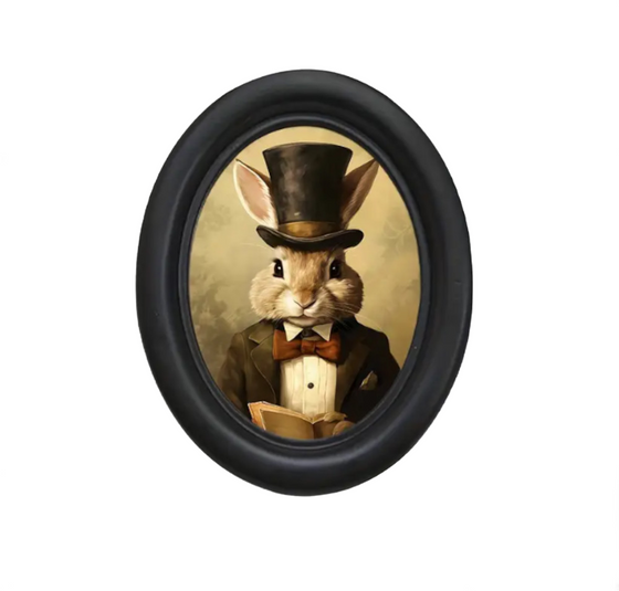Oval Framed Rabbit