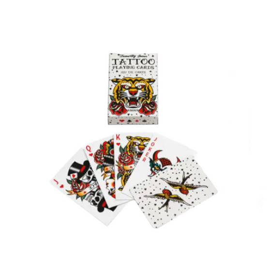 Vintage Retro Tattoo Playing Cards