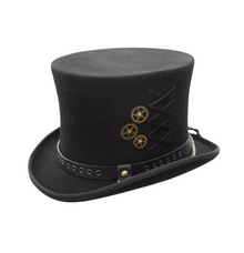  Austrailian Wool Steampunk Top Hat