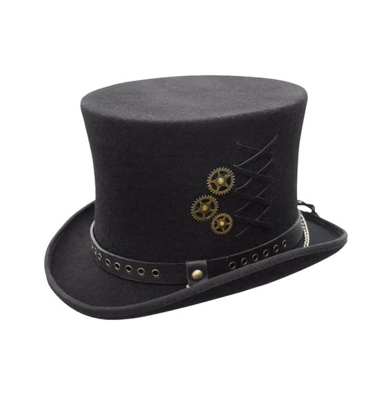 Austrailian Wool Steampunk Top Hat