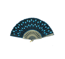  Turquoise Sequin Fan