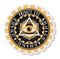  Private Eye Acrylic Pin