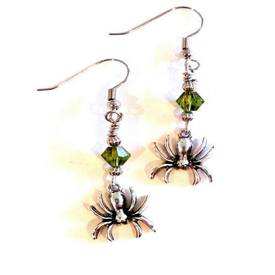Spider Dangles with Crystals