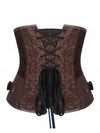 Brown Clasp Underbust Side Buckle Corset