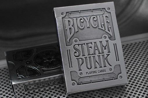Steampunk Silver Playing Cards