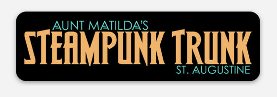 Aunt Matilda's Steampunk Trunk Sticker (Small)