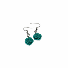  Flower Pot Earrings Aqua