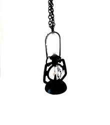  Black Lantern Necklace