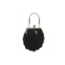  Black Beaded Evening Bag