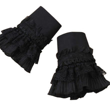  Black Lace Wrist Cuff-Pair