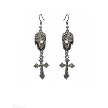  Black Skull Cross Dangles