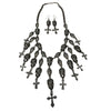 Black Skull Cross Jewelry Set
