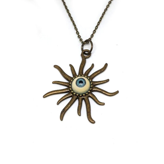 Blue Eye Starburst Necklace