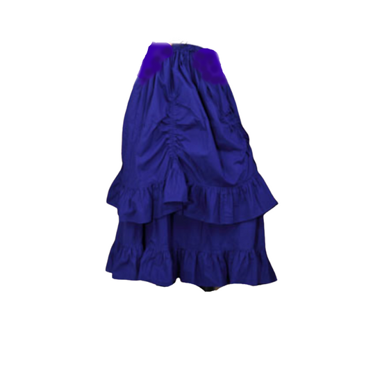 Blue Ruffle Layer Skirt
