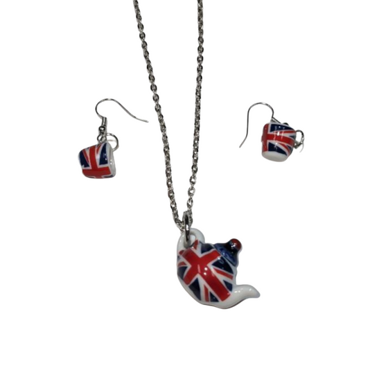 British Tea Jewelry Set