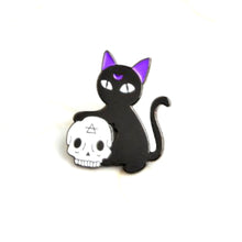  Cat Skull Tack Pin