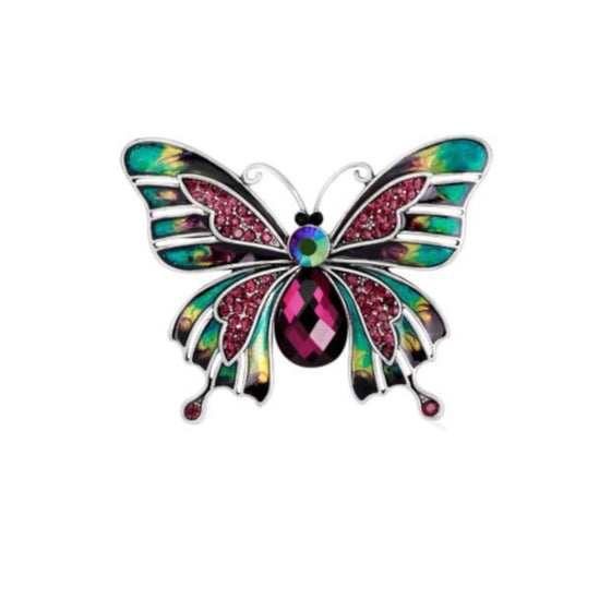 Rainbow Butterfly Pin