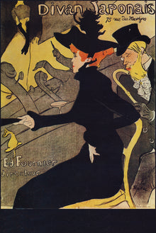  Divan Japonais Henri de Toulouse-Lautrec Poster (12" x 16.25")
